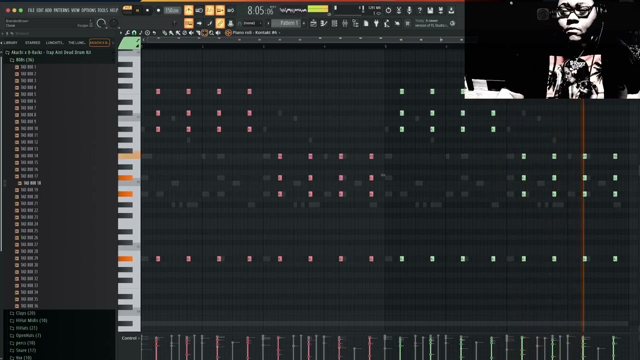 Multi Platinum Producer B-Rackz | Makes a Beat With (Trap Aint Dead Drum Kit x Akachi) Link Below