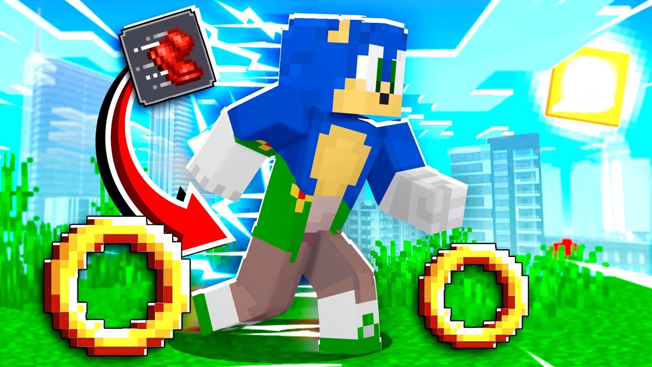 M-am TRANSFORMAT in SONIC pe Minecraft!!!