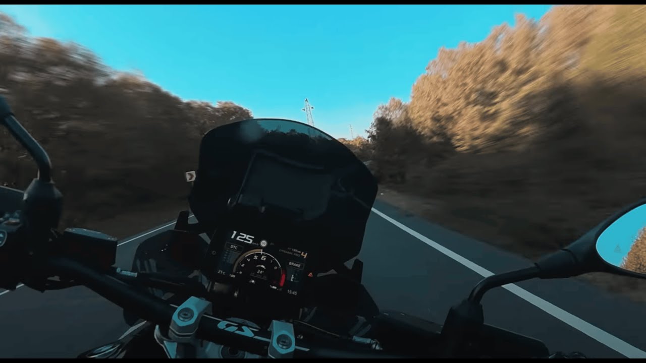 BMW R 1300 GS Akrapovic Exhaust Sound & Wheelie (Raw Onboard)
