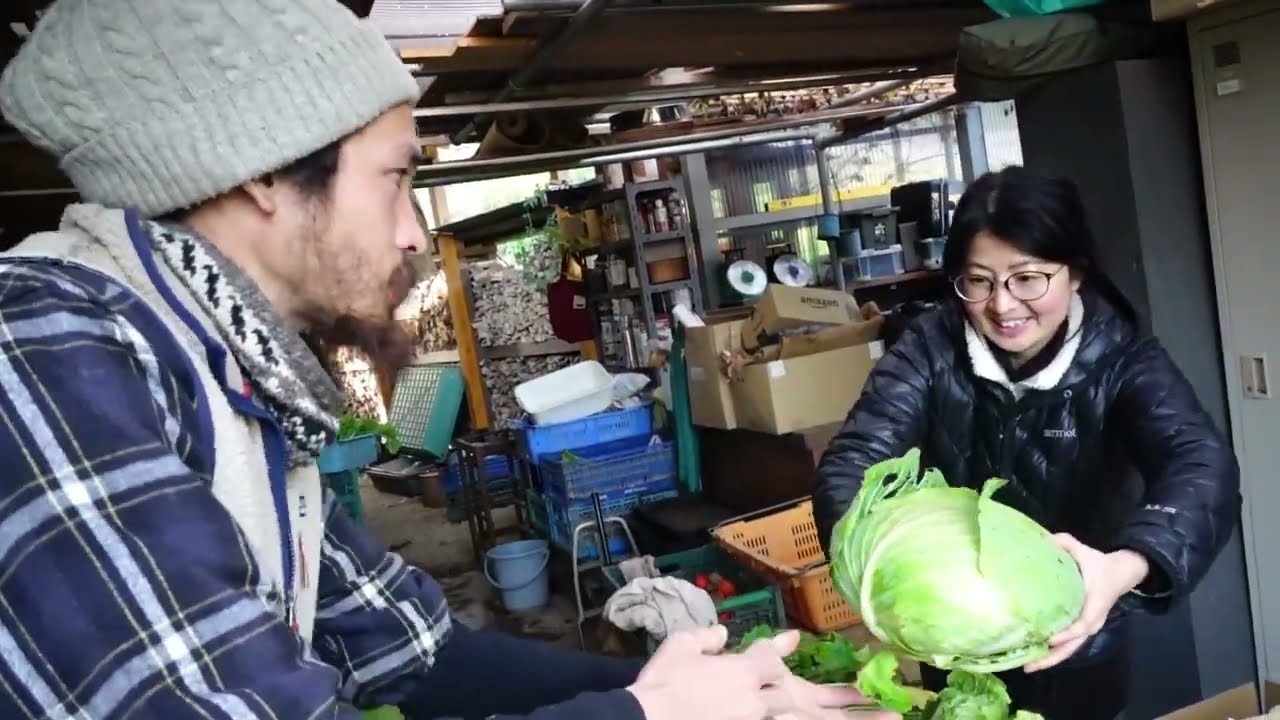 【冬野菜】自然栽培野菜セットの中身公開｜森のようちえん2学期最終日