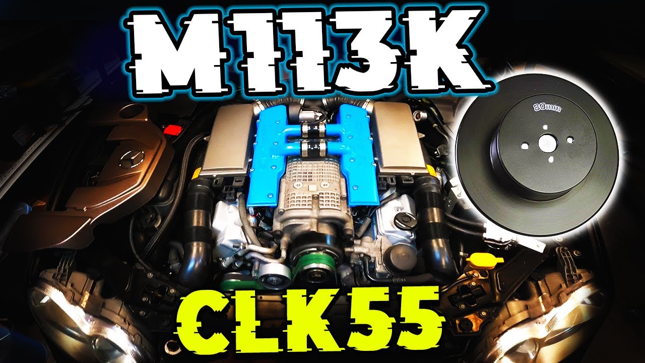 Installing a Fixed Upper Pulley on my M113K CLK55! - UPD 80mm + Weistec 180mm