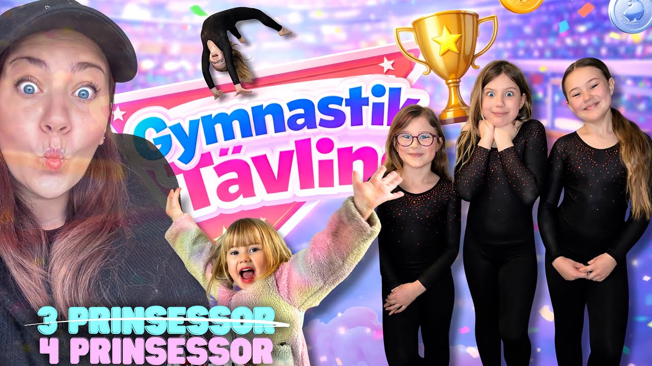 Dom missade medaljen och blev bestulna p&aring; guldet😤🤸🏽&zwj;♀️🥇 2 dagargymnastikt&auml;vling - 3prinsessor vlogg