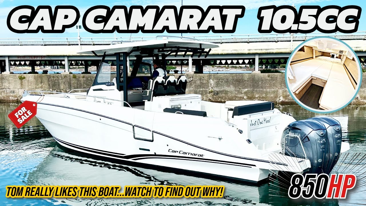 Jeanneau Cap Camarat 10.5CC Walkthrough - 850HP, Sleeps 4 & Amazing Practicality!!