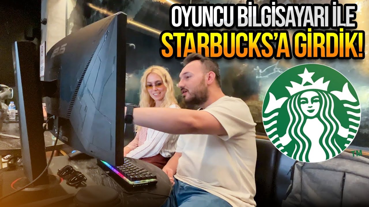 OYUNCU BİLGİSAYARI İLE STARBUCKS’TA 1 GÜN GEÇİRMEK!