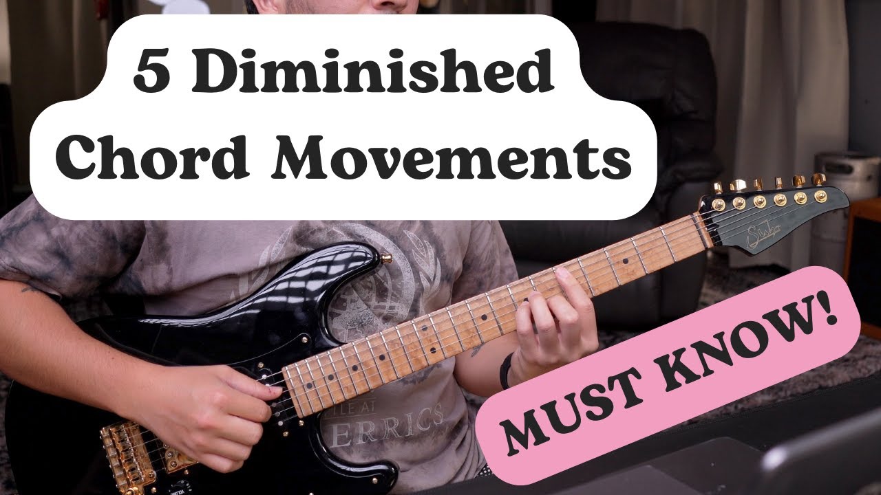 5 Diminished Chord Movements for RnB Guitar