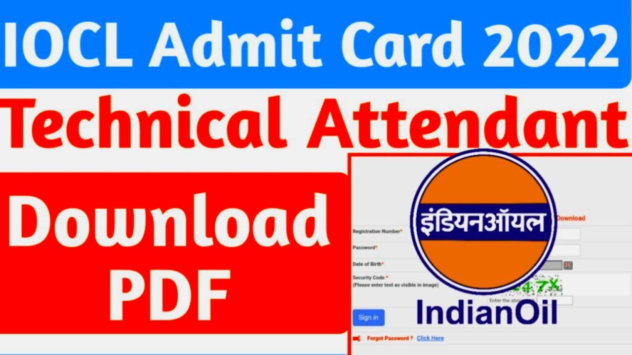 IOCL Pipeline Division Admit Card 2022