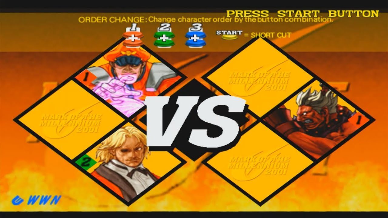 Capcom VS SNK 2 Bison and Rugal arcade mode