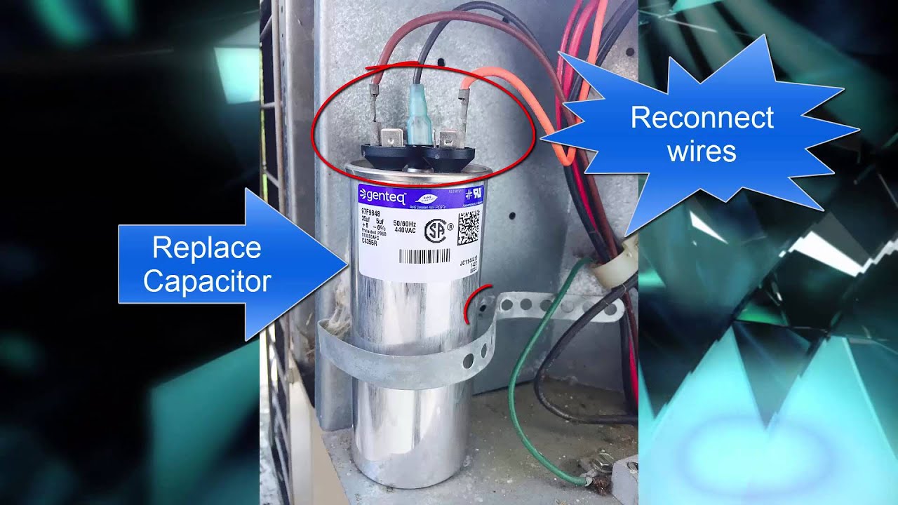 Capacitor - How to fix your AC Capacitor. AC Repair - replacing capacitor
