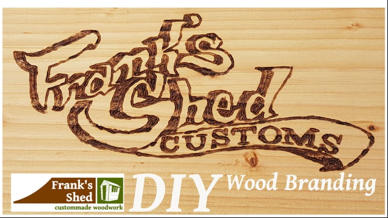 Holz brandmalen / Wood branding mit der Weldinger BS750 | 🔥 Franks Shed 🔥