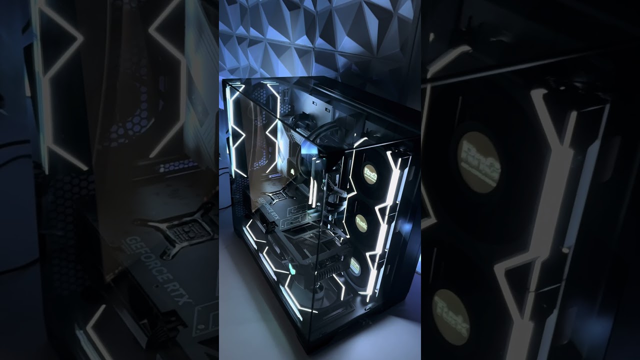 Full Glass Case just hits different 🔥 #computerbuild #lianli #pcbuild #rng_turk