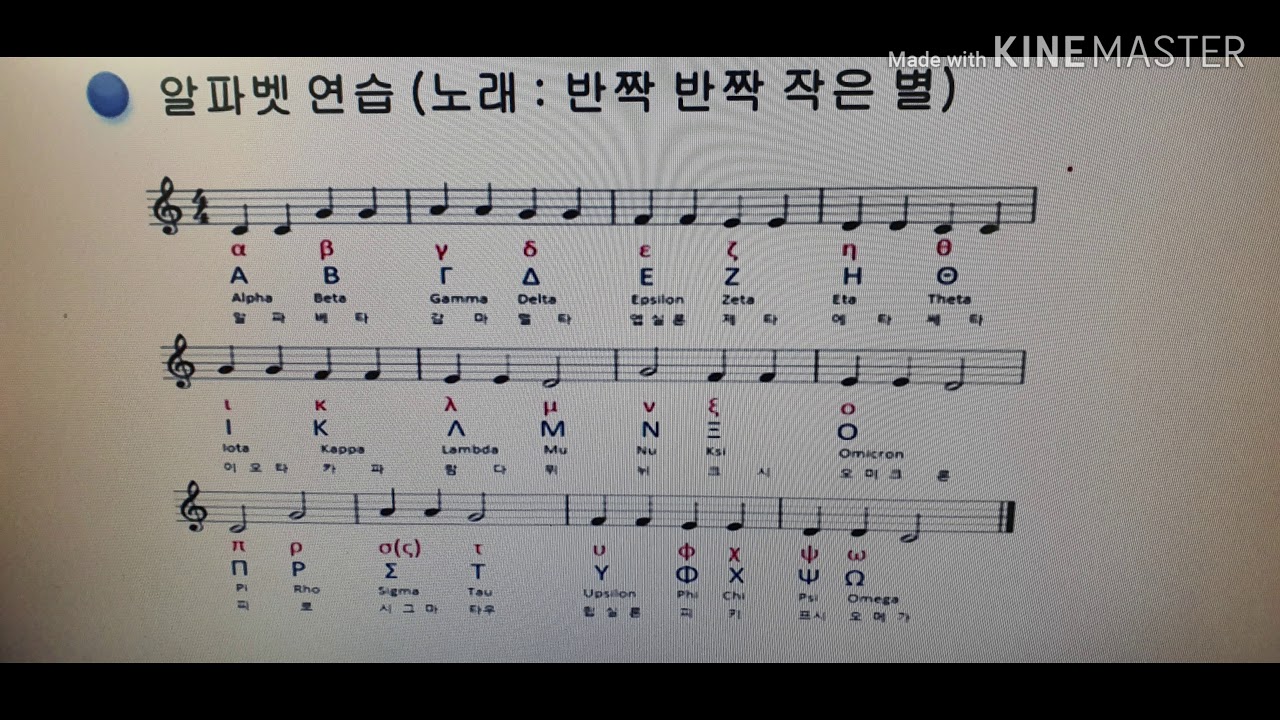 #헬라어 Greek  Alphabet Song  #최남식 David