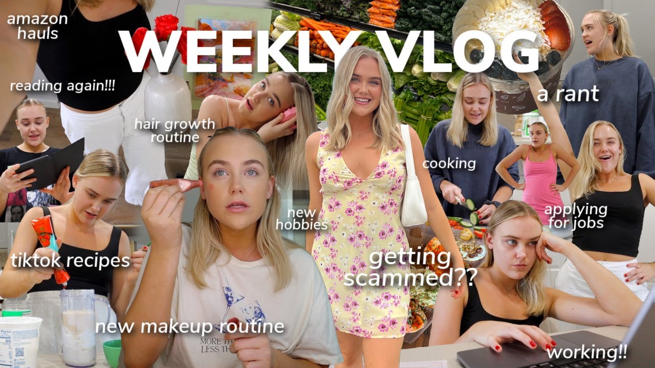 WEEKLY VLOG: getting scammed(??), applying for jobs, cooking!!, a rant lol, amazon hauls, hair care