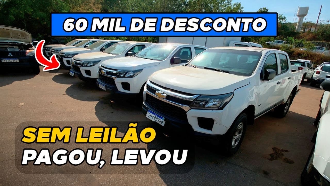 CAMINHONETES 2024 COM 60 MIL DE DESCONTO, SEM LEILÃO (pagou, levou)