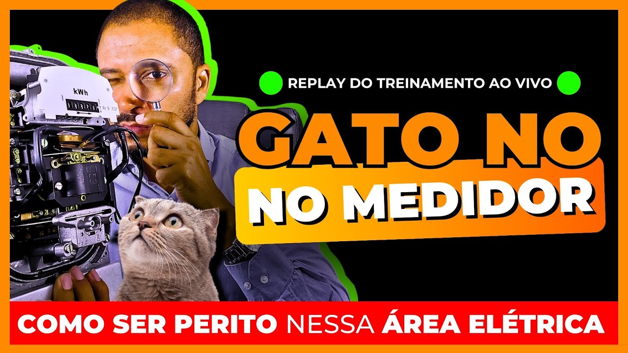 GATO NO MEDIDOR DE ENERGIA – Como ser PERITO JUDICIAL nessa área (Replay do treinamento ao vivo)