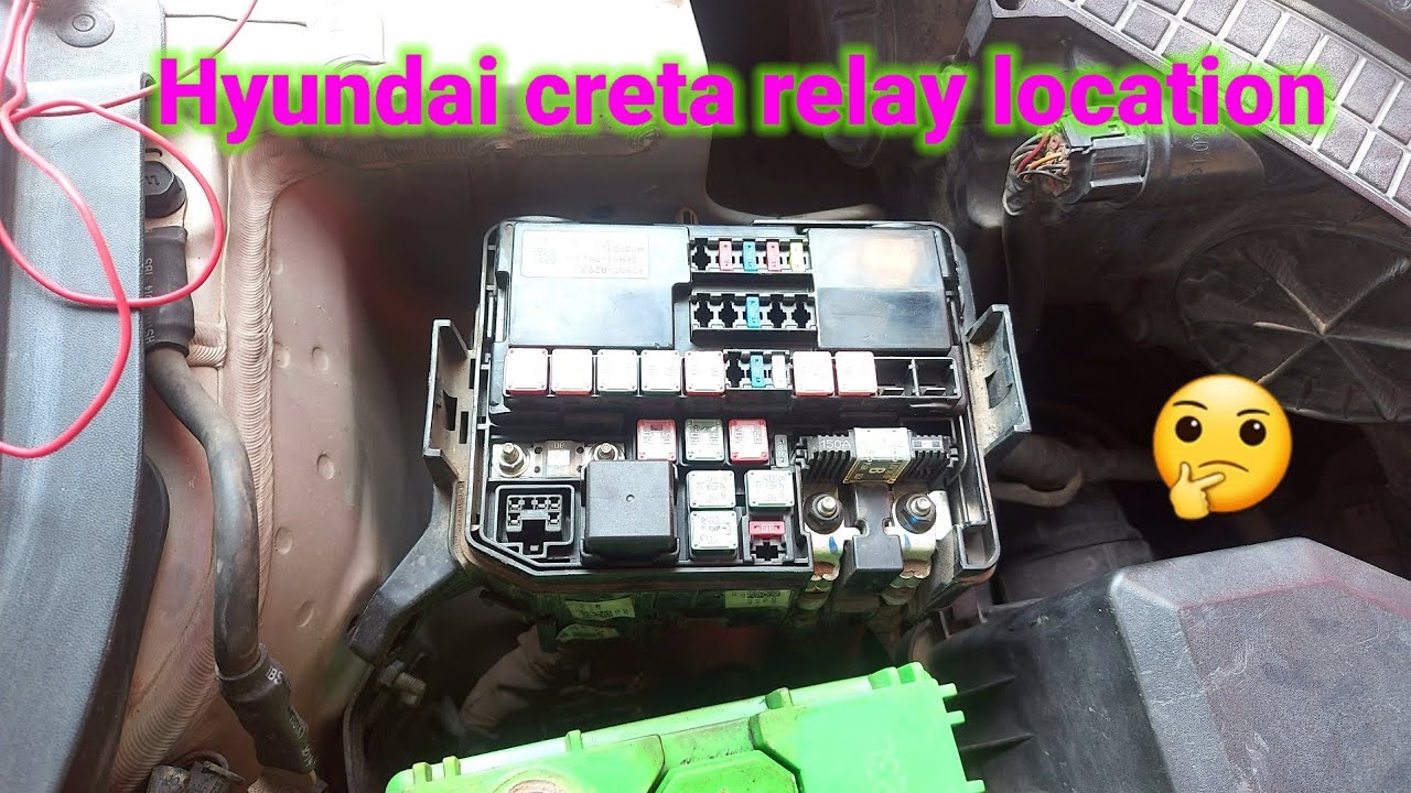 Hyundai creta all relay location / Hyundai creta horn fuse location