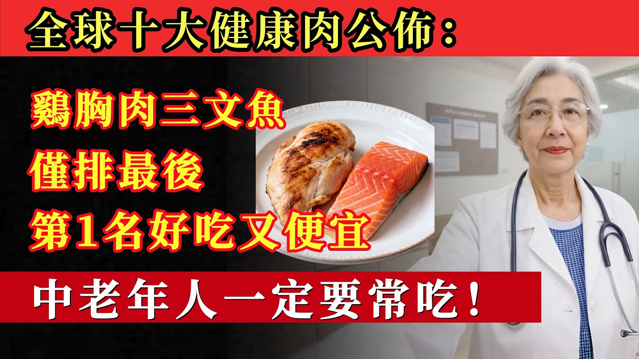 全球健康肉类Top10出炉！鸡胸肉仅排第10，第1名比补品还厉害，可惜很多人不知道！#分享 #食物 #台湾健康 #养老生活 #正确吃法 #科普