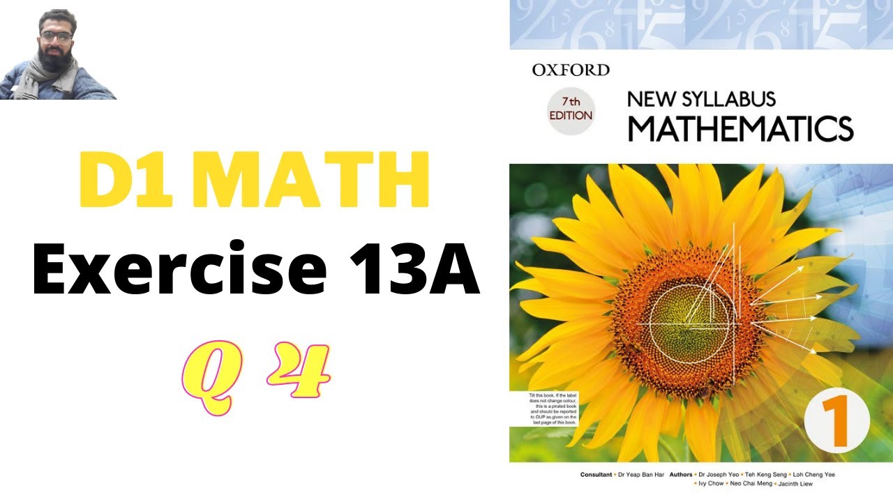 D1 Exercise 13A Question 4 by etutor |  d1 math solutions eutor | etutor | hafizuzair