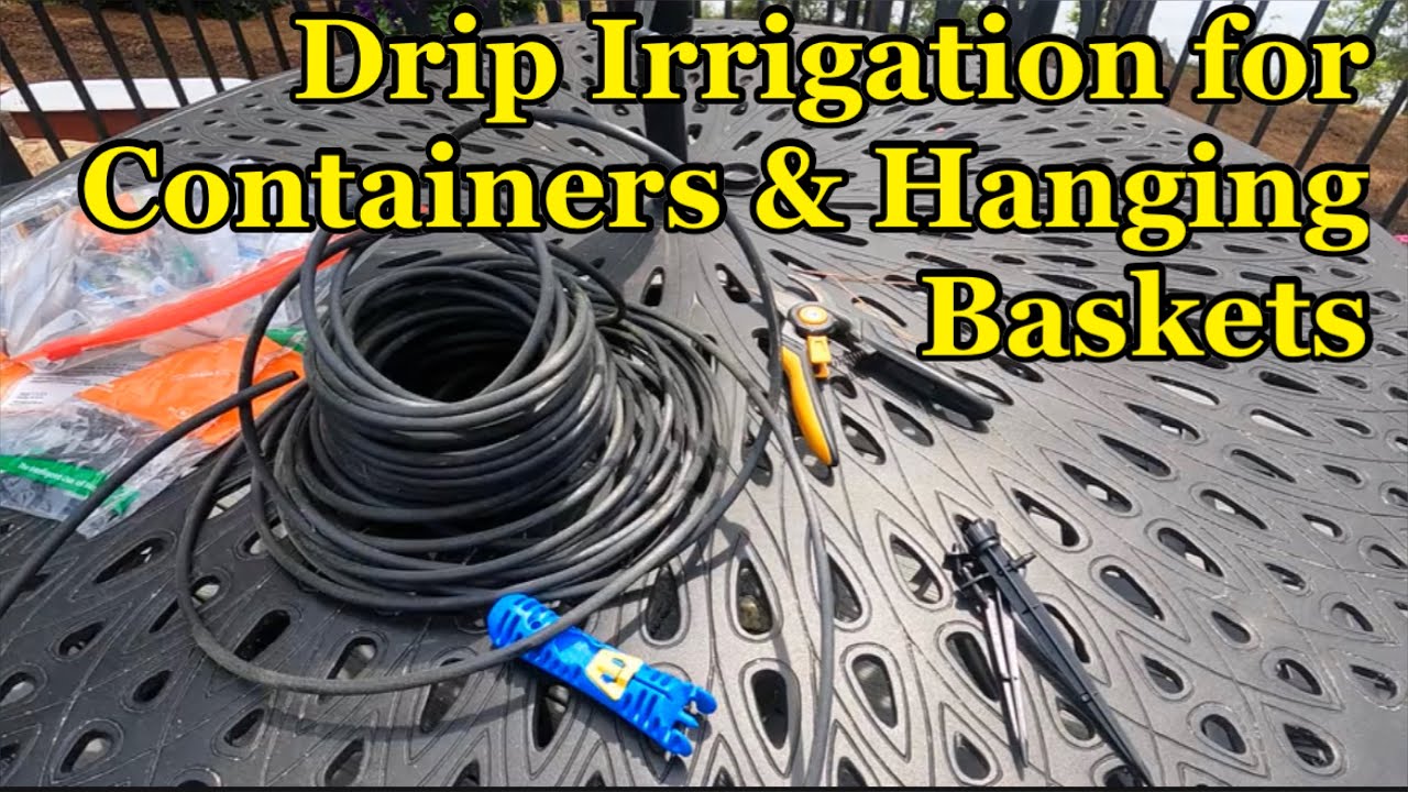 How Do I Water All Those Plants?!? Using a Drip Irrigation System for Planters & Hanging Baskets.