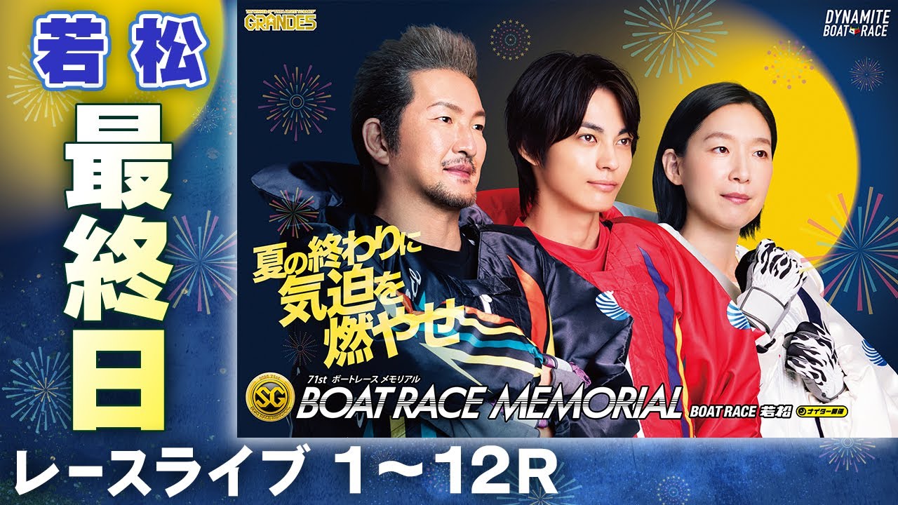 【ボートレースライブ】若松SG 第71回ボートレースメモリアル 最終日 1〜12R【若松】