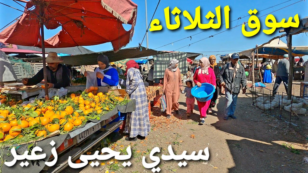 السوق الشعبي الأسبوعي ثلاثاء سيدي يحيى زعير