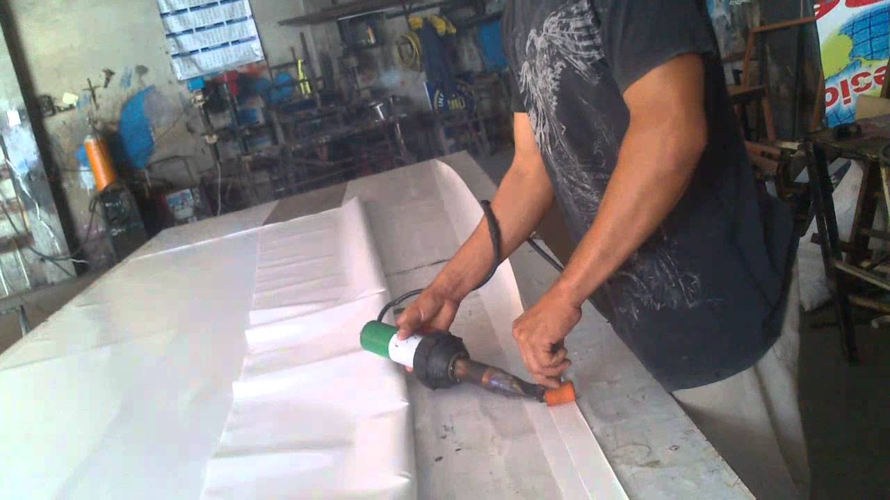 Sellado de lona. Bastillado sencillo. M�todo b�sic