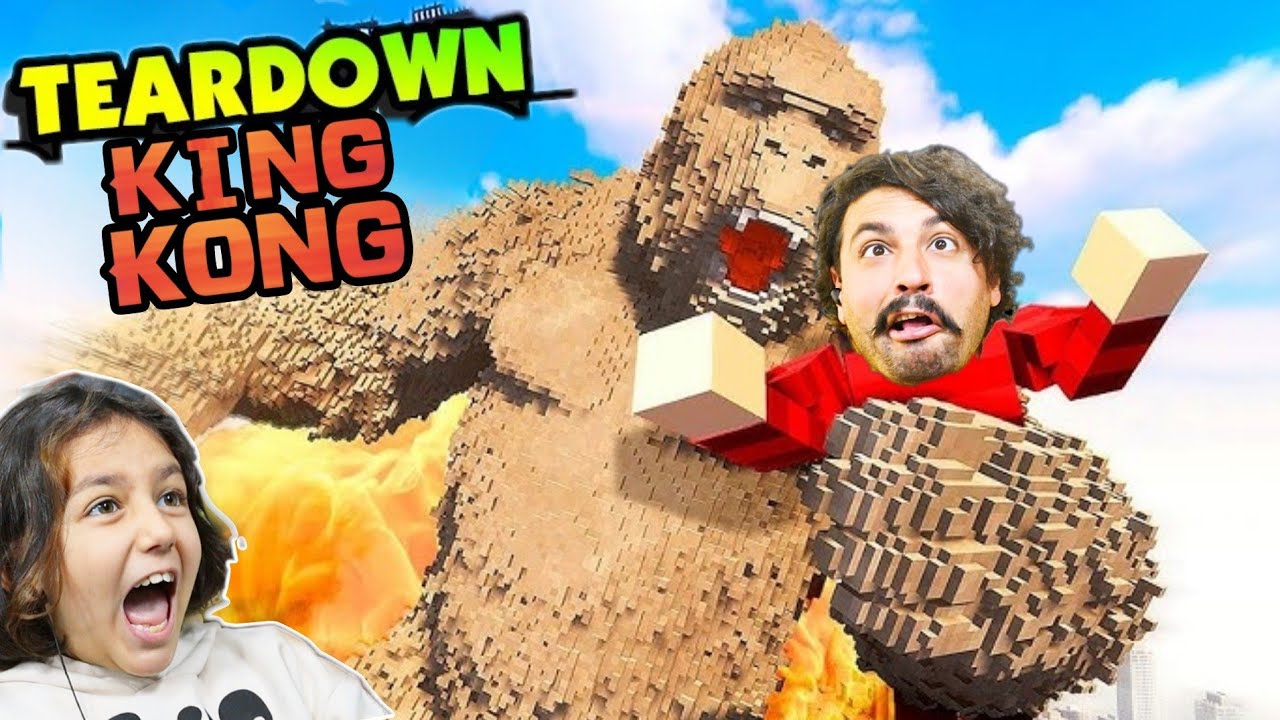 AŞIRI GERÇEKCİ KİNG KONG BİZİ YEMEYE ÇALIŞTI 😄 Teardown Mods
