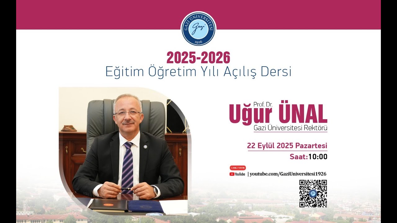Rektörümüz Prof. Dr. Uğur Ünal'ın 2025-2026 Eğitim Öğretim Yılı Açılış Dersi