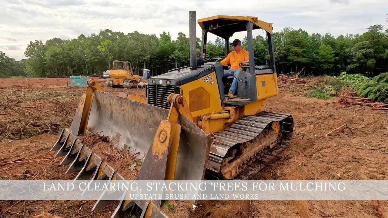Land Clearing and Stacking Trees