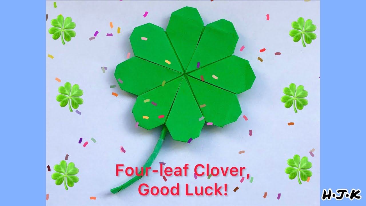 🍀 Easy Four-leaf Clover Craft Tutorial for Saint Patrick's Day