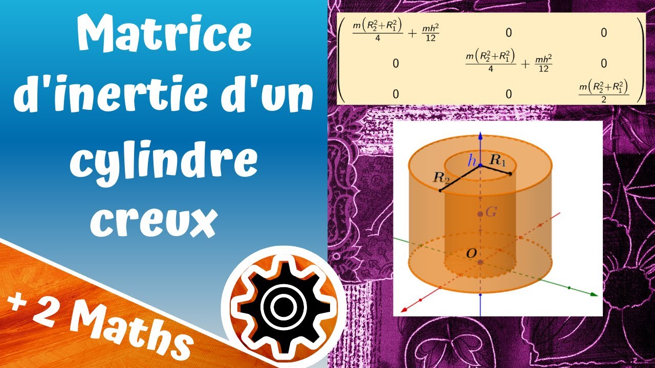 Matrice d'inertie d'un cylindre creux