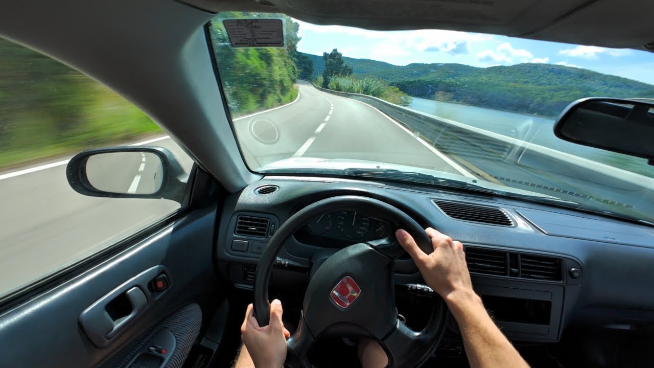 Pushing in a Honda Civic EK3  |  POV 4K