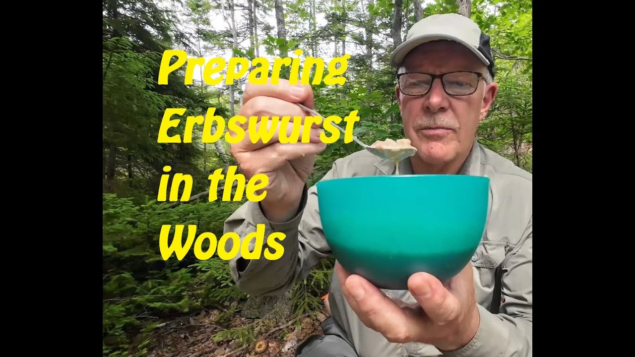 Preparing Erbswurst in the Woods
