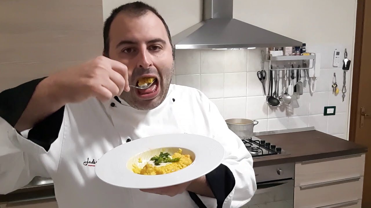 RISOTTO ALLA ZUCCA: Carnaroli, zucca Delica e fonduta di parmigiano