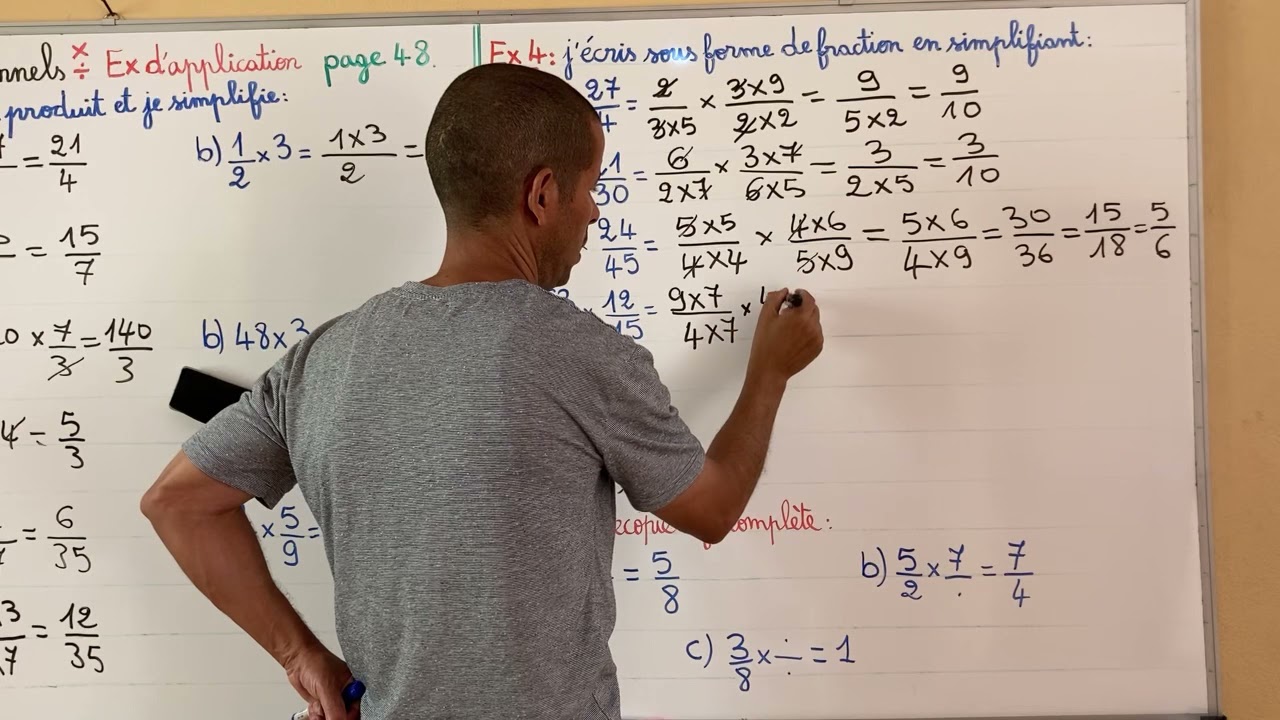 تبسيط الرياضيات ثانية اعدادي Maths 2AC Univers Plus Nombres Rationnels Page 48 Exercices1 ,2,3,4,6