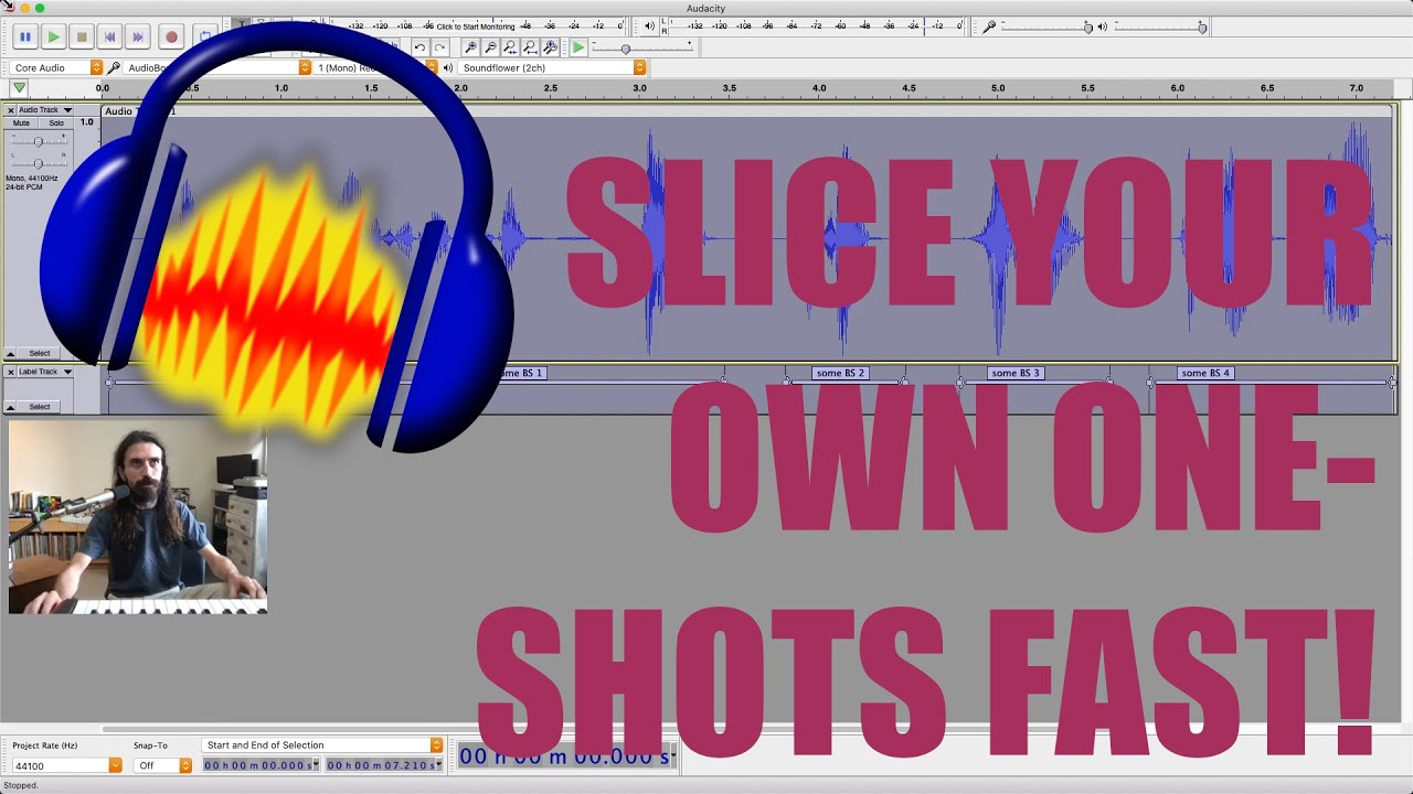 FAST Sample Slicing Workflow With AUDACITY
