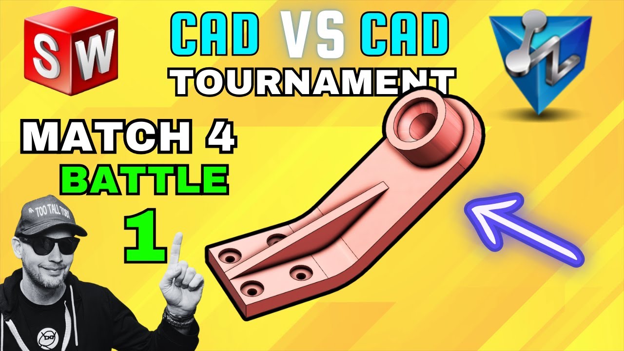 3D CAD esports - TOURNAMENT HIGHLIGHT - Match 4 - AceSvaba VS Overfly - SOLIDWORKS vs ZW3D