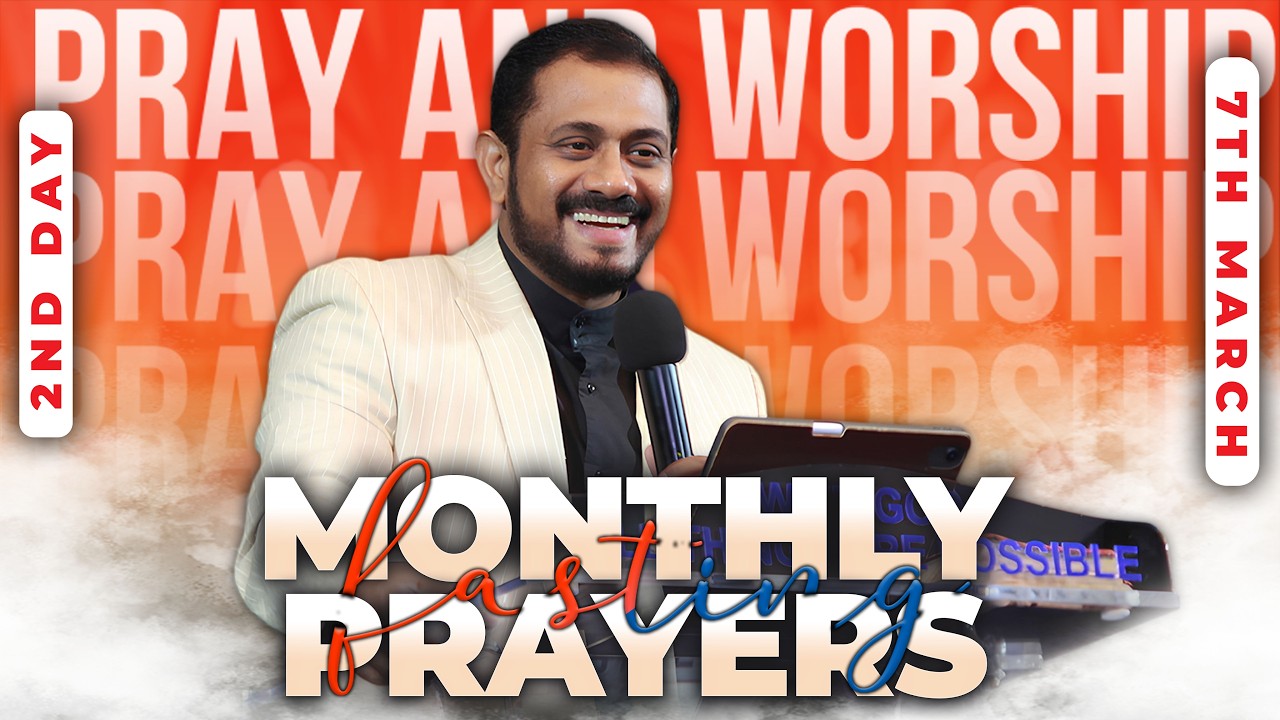 MONTHLY FASTING PRAYERS |  APOSTLE KV GEORGE | DAY 2 EVENING SERVICE | ఉపవాస ప్రార్థన | MAR 6TH 2026