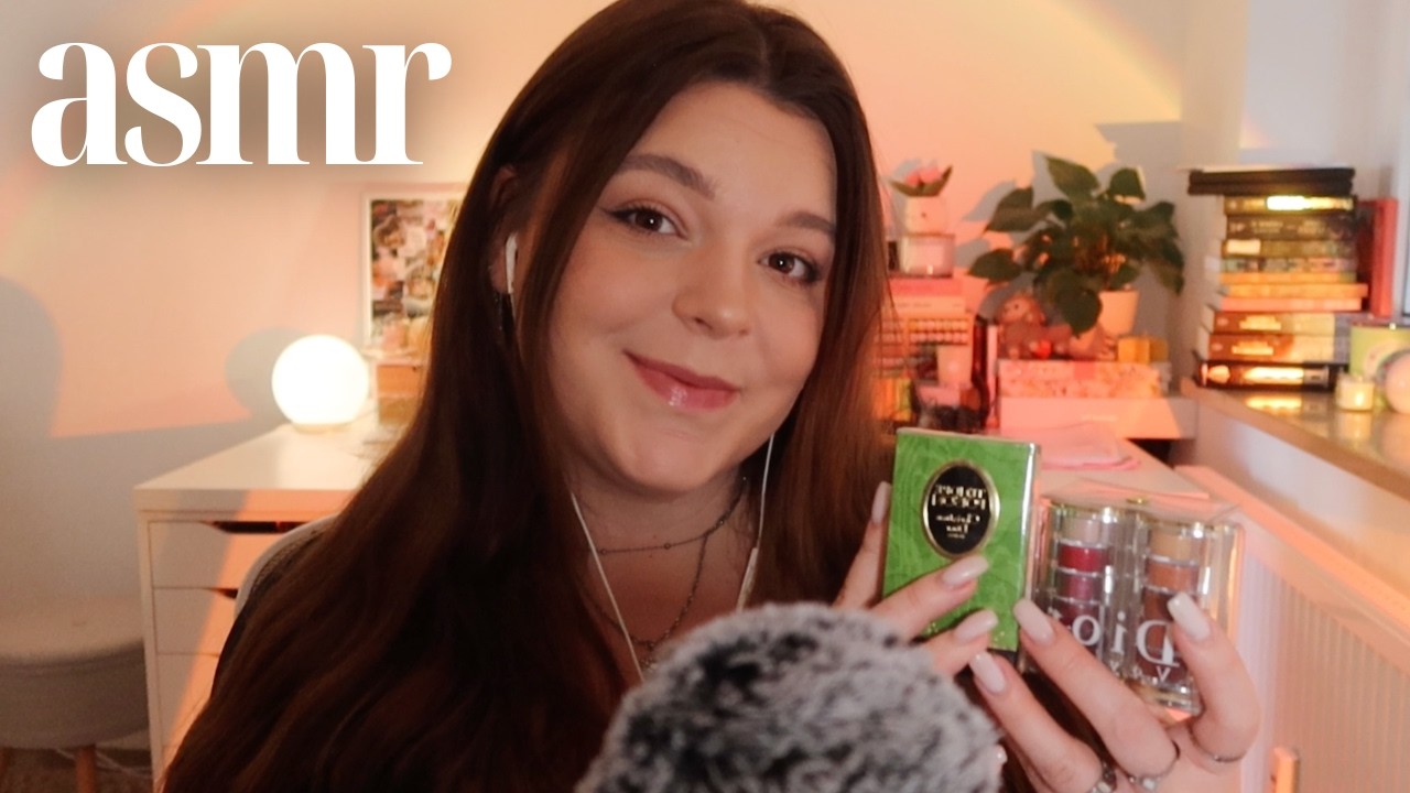 ASMR vintage dior parfume & make up unboxing 💌☁️ *clicky whispers, tapping*
