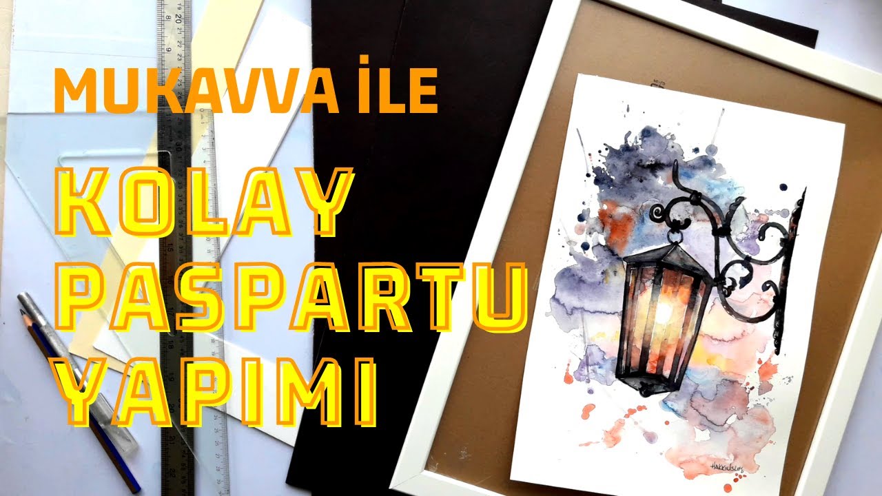 Paspartu Yapımı | Mukavva ile Paspartu Yapımı | Kolay Paspartu | Çerçeve Yapımı