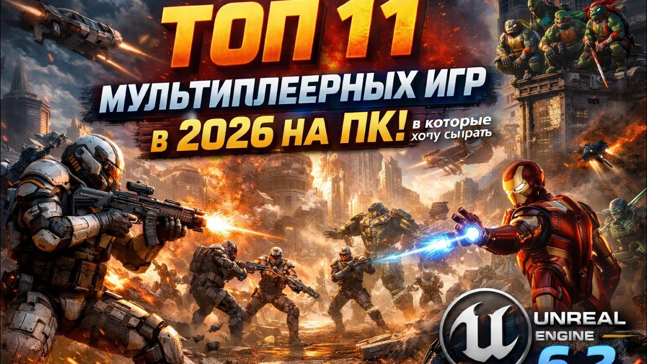 Топ 11 мультиплеерных игр в которые хотел бы сыграть в 2026 на ПК!