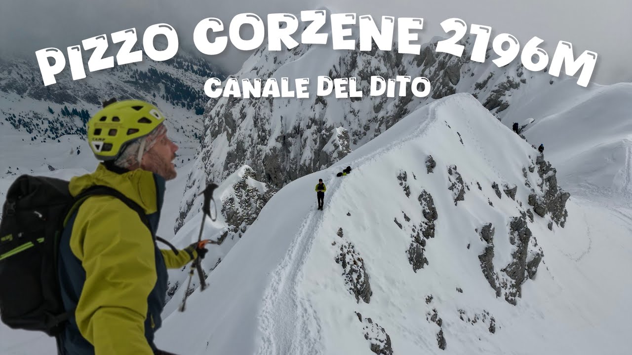 Pizzo Corzene 2196M per il canale del Dito e Grotta dei Pagani