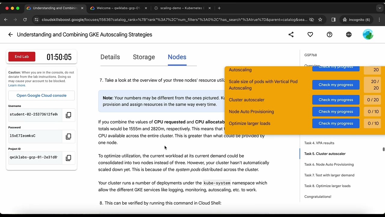 Understanding and Combining GKE Autoscaling Strategies | GSP768