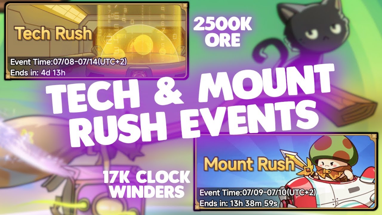 TECH & MOUNT Rush Events 1M POWER INCREASE in Legend of Mushroom