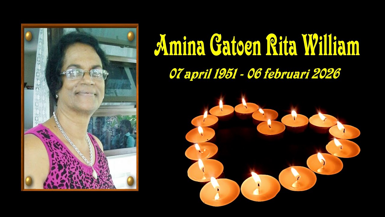 De Uitvaart van: Mevr.Amina  Gatoen Rita William
