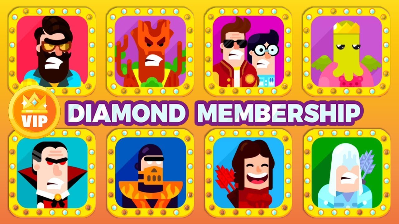 Bowmasters All Diamond Membership Characters