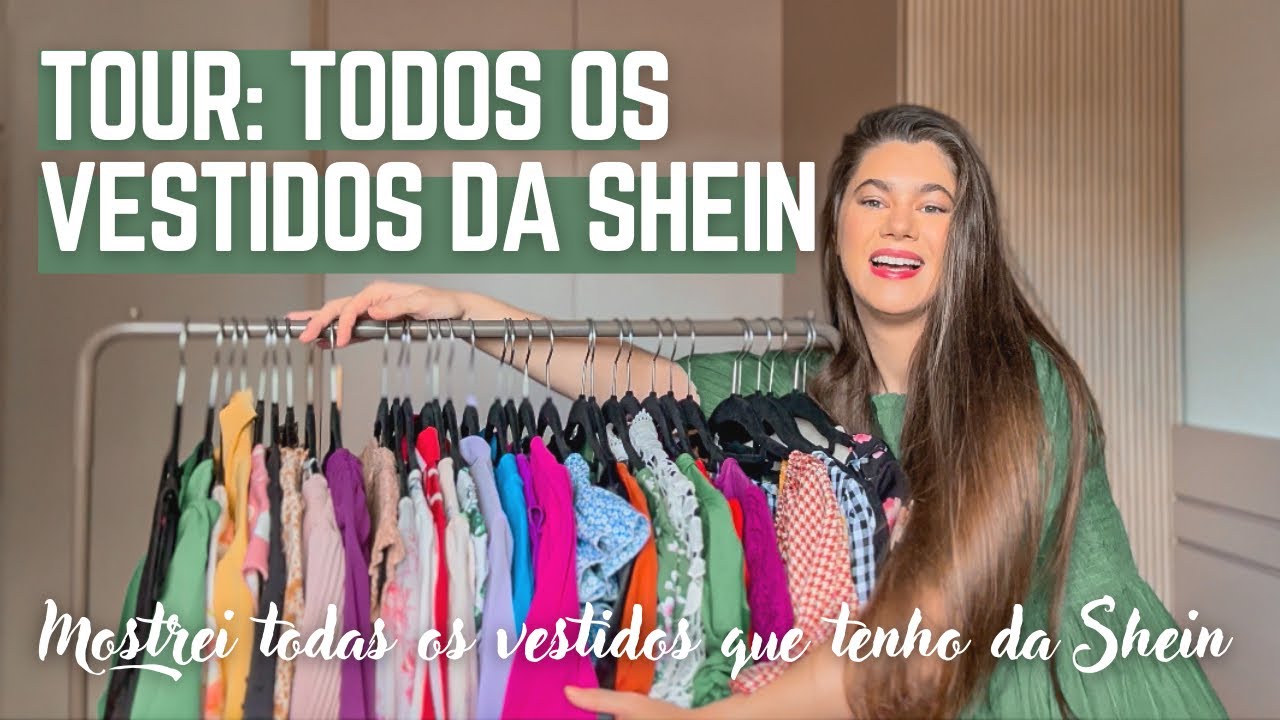 TOUR POR TODOS OS MEUS VESTIDOS DA SHEIN | mostrei todos que tenho