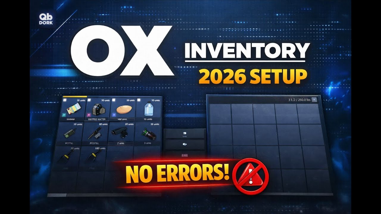 Настройка Ox Inventory QBCore &ndash; почему большинство создателей контента делают это неправильно.