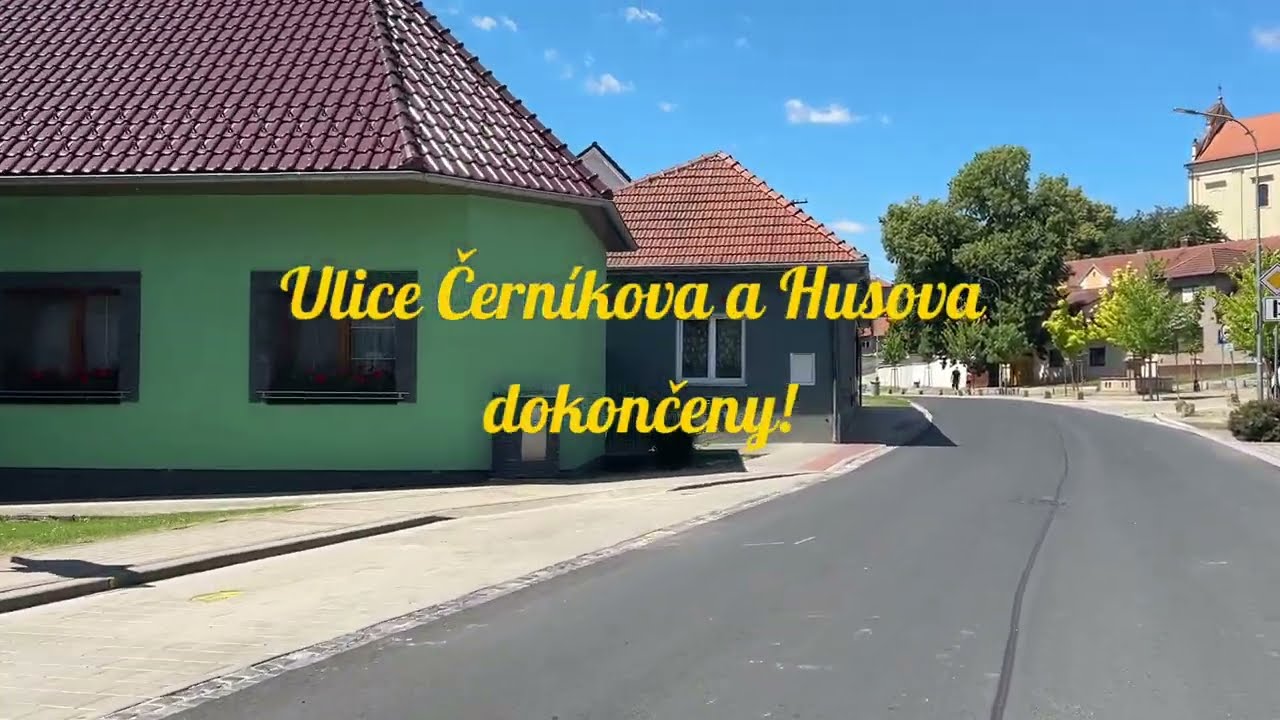 Generální oprava ulic husova a Černíkova