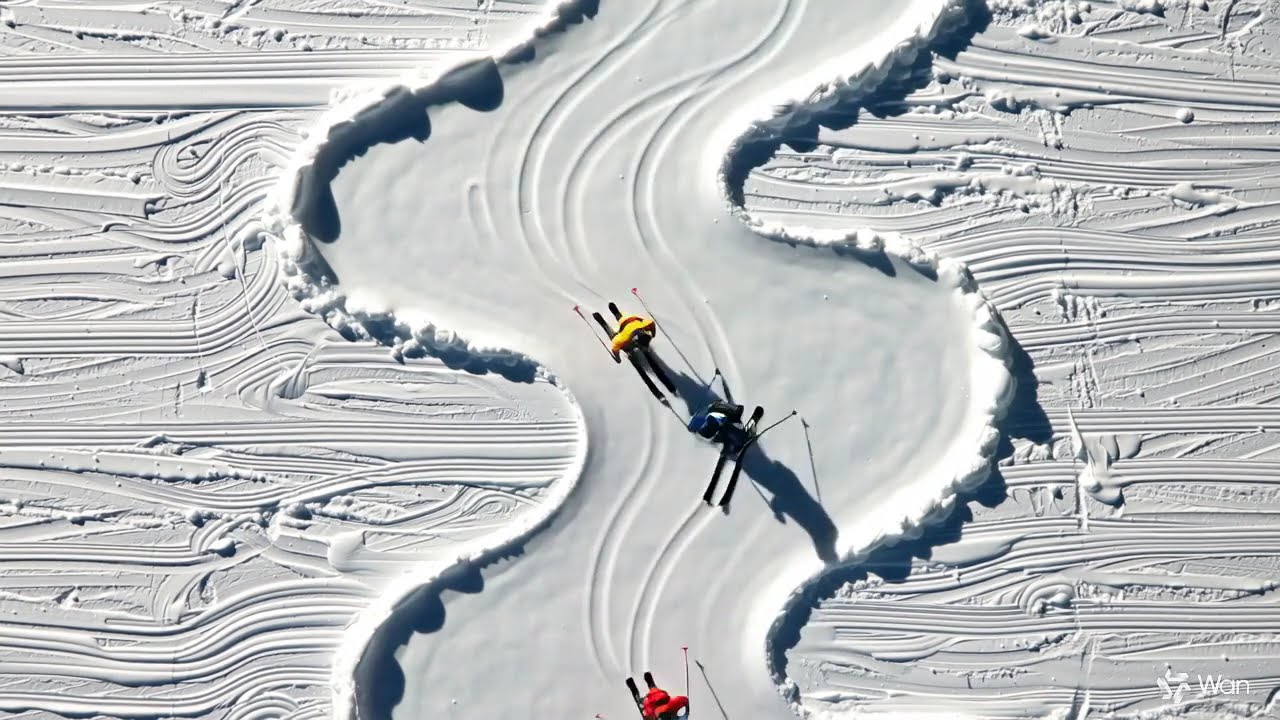 Painted Slopes  Miniature Skiing Illusion