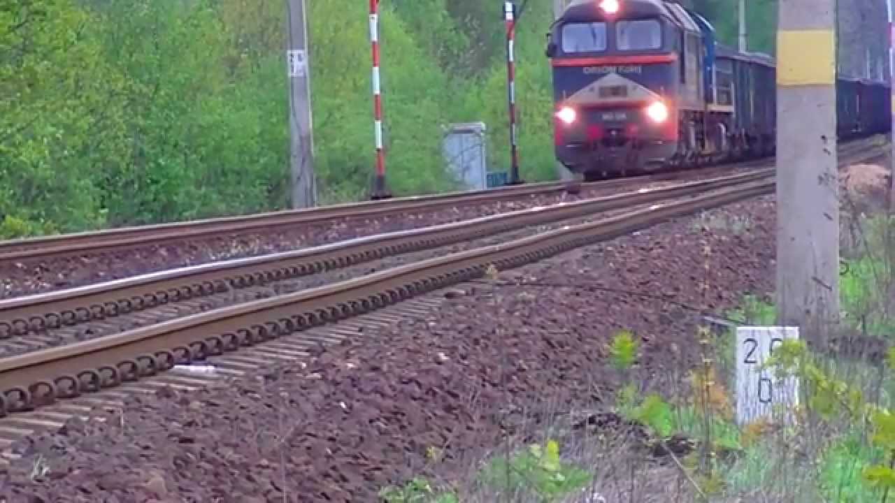 M62-1296 Orion Kolej na popychu przez TEM2-057+ 2x rp1